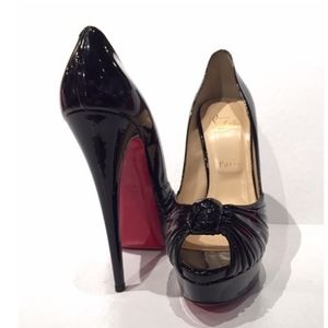 Christian Louboutin patent leather platform